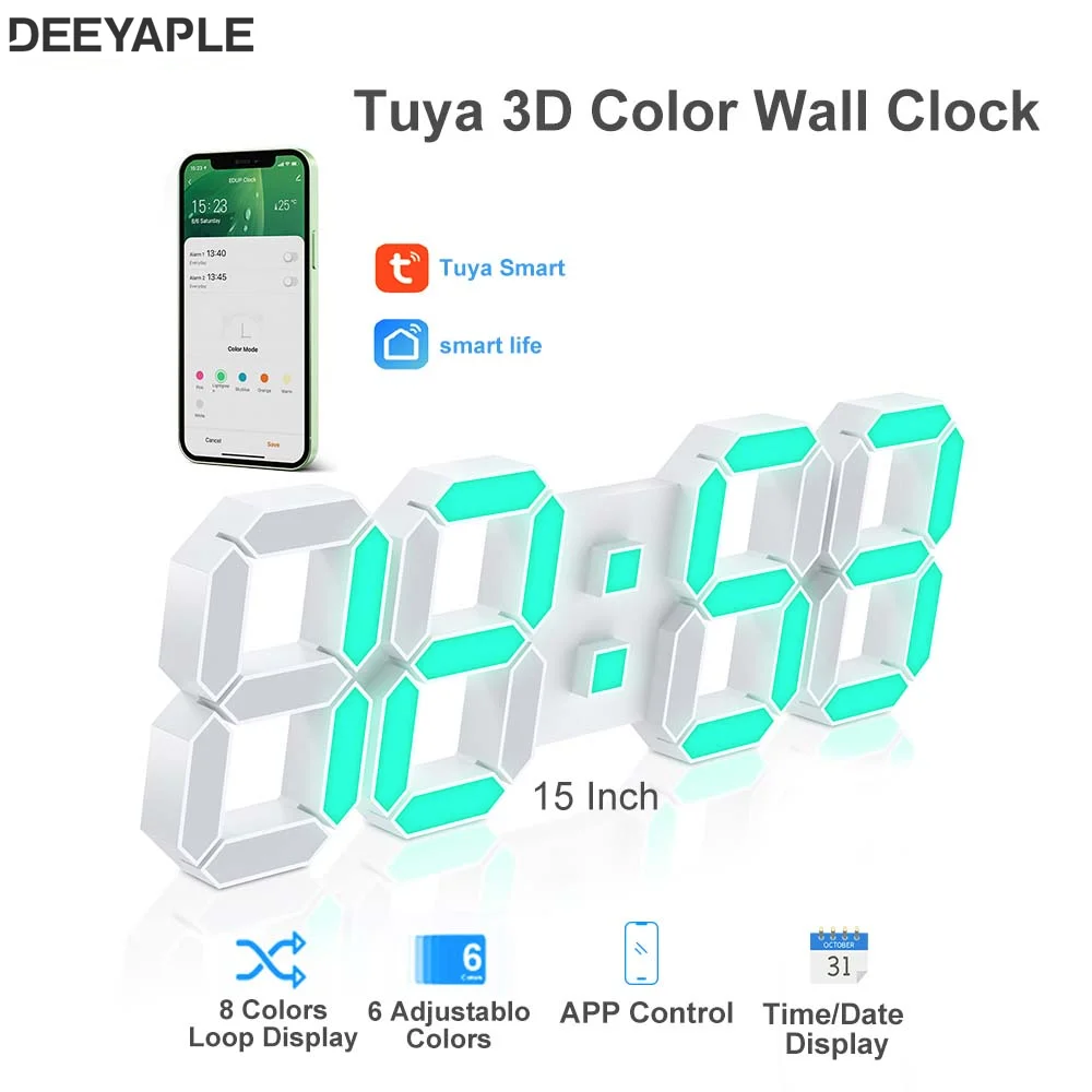 Deeyaple Tuya ÷  ð, 3D LED  ˶ ð,  ð,  ̺ ð, ޷ µ ð, 15 ġ
